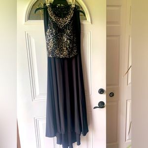 Juniors 2 Piece Prom Dress